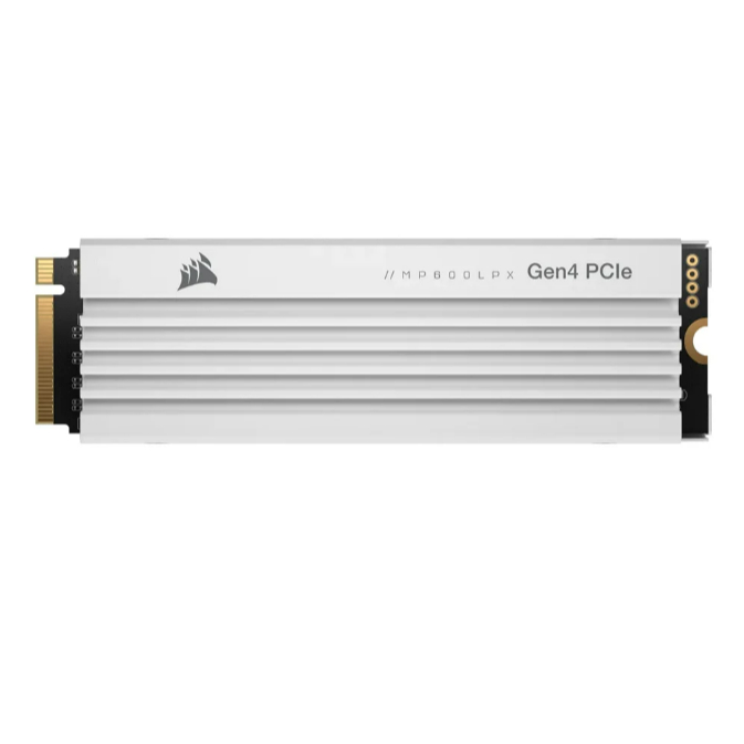 2 TB SSD (เอสเอสดี) CORSAIR MP600 PRO LPX - PCIe 4x4/NVMe M.2 2280 (WHITE) (CSSD-F2000GBMP600PLPW)