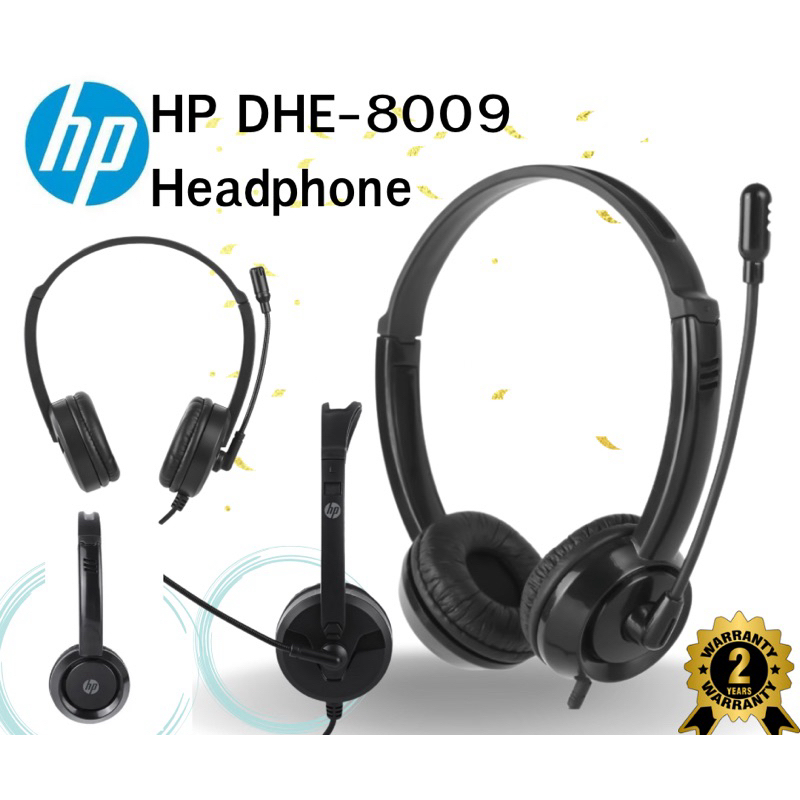 Headset for Call Center HP DHE-8009 head phone มีไมด์ แจ๊กเดี่ยว