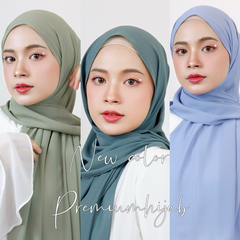 ผ้าพันชีฟองพรีเมี่ยม ขนาด1.90*55cm PREMIUMHIJAB *อ่านขนาดผ้าก่อนกดสั่งซือ - ภาพย่อย 4