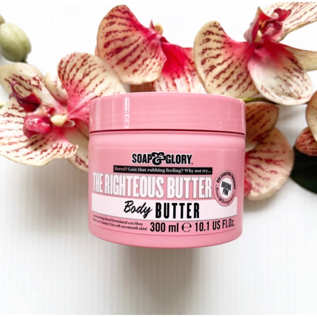 300 ml. หมดอายุ 12/27 Soap & Glory The Righteous Butter Body Butter โซฟ แอนด์ กลอรี่ เดอะ ไรท์เทียส บอดี้ บัทเทอร์