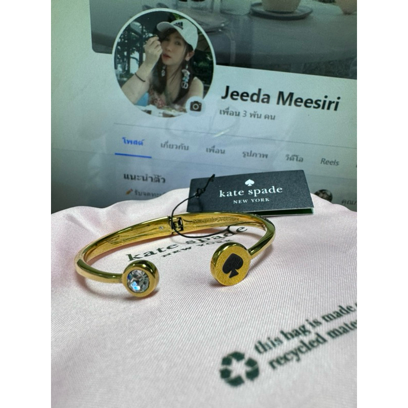 แท้💯 กำไล คริสตัล Kate spade มือ1