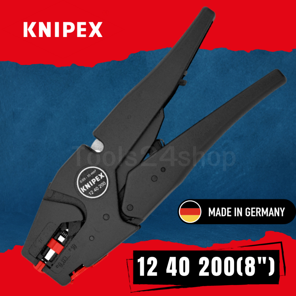 KNIPEX  คีมปอกสายไฟ แบบอัตโนมัติ 8 นิ้ว No.12 40 200
