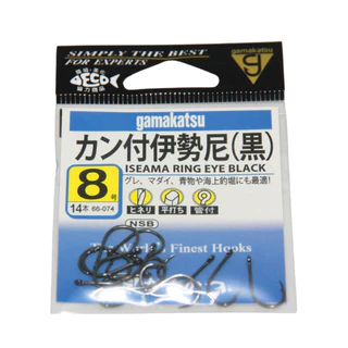 Gamakatsu ISEAMA RING EYE BLACK เบ็ดกามาซองฟ้า MADE IN JAPAN