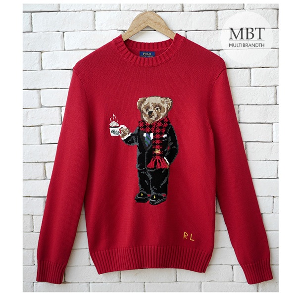 POLO RALPH LAUREN BOYS POLO BEAR SWEATER #สเวตเตอร์ #ของแท้100%