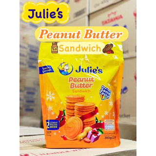 Julie's จูลี่ แครกเกอร์จูลี่ บิสกิตเนยถั่ว ห่อใหญ่ 360g รสชีส รสช็อคและรสมะนาว