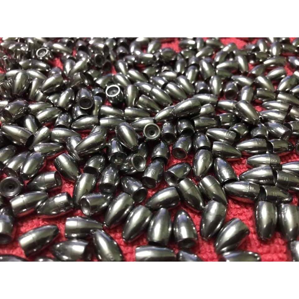 ตะกั่วทังสเตน Tungsten ทังสเตน Texas rig เดินหนอน ตกปลาช่อน (แบ่งขาย 1 เม็ด)