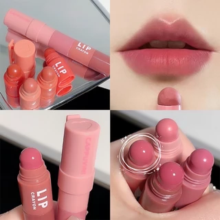 L406 Cappuvini Crayon ลิปสติก 4 In 1 เนื้อแมตต์กํามะหยี่ นุ่มละมุนปาก สีสวย กันน้ำ ติดทนนาน