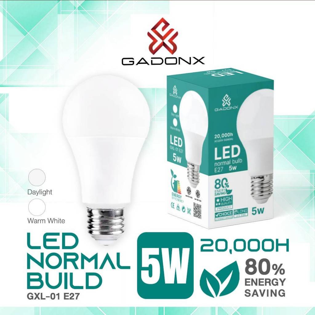 หลอดไฟ LED BULB GADONX # GXL-01 E27 (5W)/Daylight