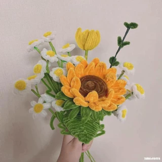(100pcs) สินค้าพร้อมส่ง ลวดกำมะหยี่ DIY แยกสี สร้างสรรค์งานประดิษฐ์ต่างๆ สำหรับงานฝีมือ สีสันสดใส