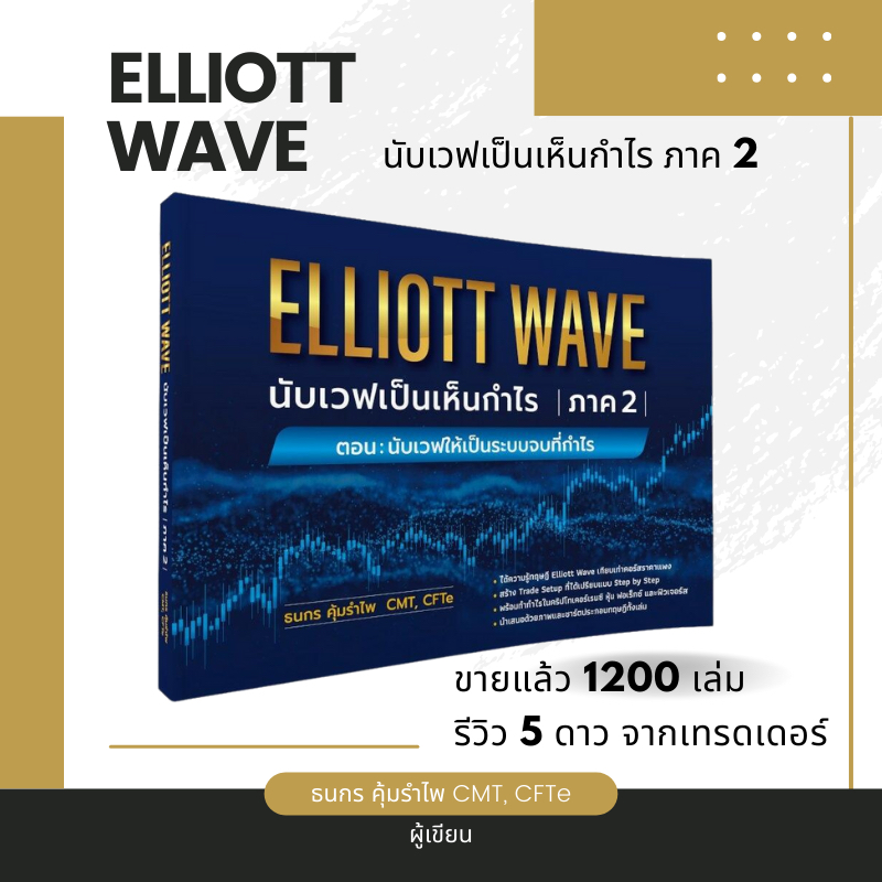 ⚡ หนังสือ Elliott Wave : นับเวฟเป็นเห็นกำไร ภาค 2 ตอน “นับเวฟให้เป็นระบบจบที่กำไร" 💥แถมคอร์ส Elliott