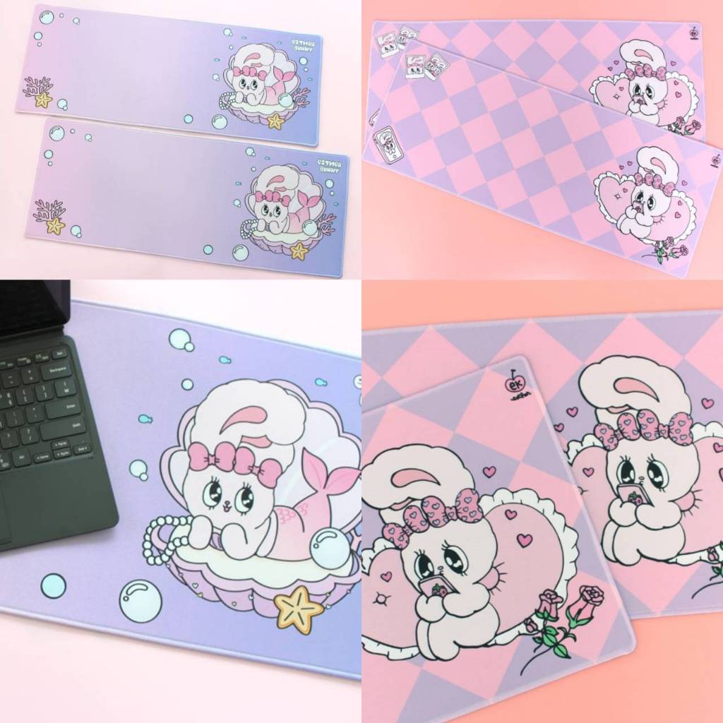 ( พร้อมส่ง ) Estherbunny Long Mouse Pad แผ่นรองเมาส์ แบบยาว มี 2 ลาย