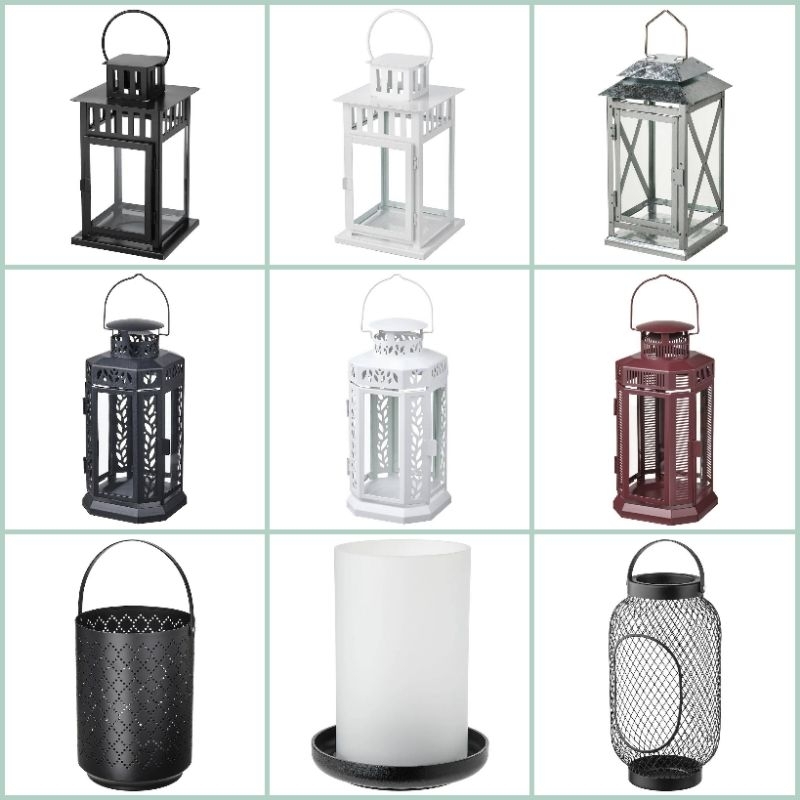 IKEA แท้ ตะเกียงเทียน​ ตะเกียง​  BORRBY,TOPPIG, HEDERVÄRD, URSKILJA, ENRUM, BEFÄSTA