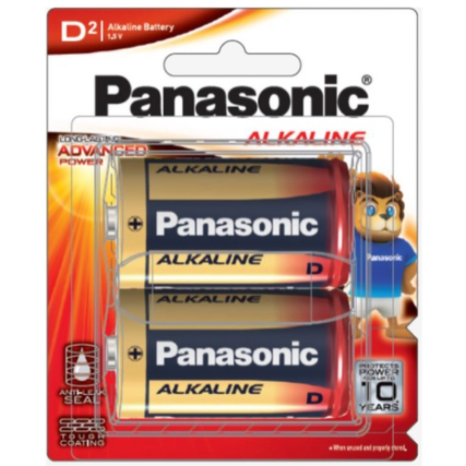 ถ่านอัลคาไลน์ LR20T/2B D (แพ็ค 2 ก้อน) Panasonic (8030270)
