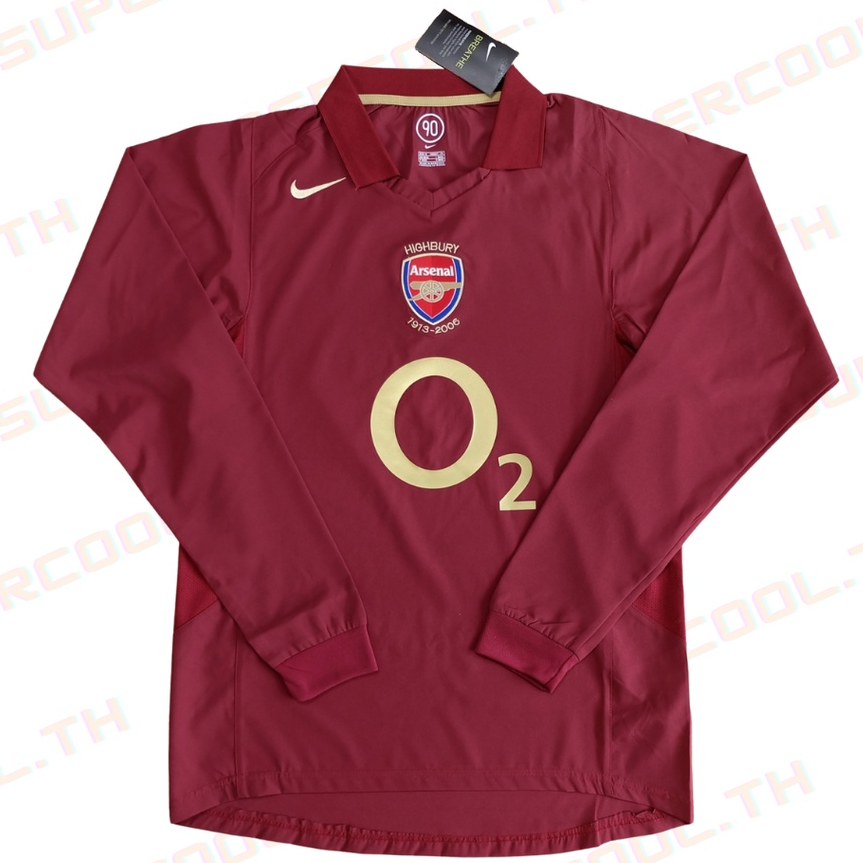 Arsenal 2006 Home Vintage Jersey เสื้อบอลอาร์เซนอลย้อนยุค O2 Henry