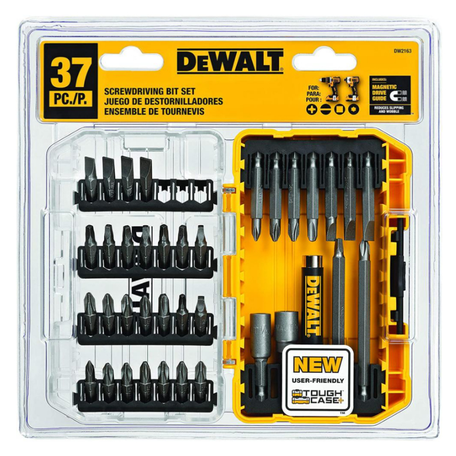DEWALT ชุดดอกไขควง37ตัวชุด รุ่น DW2163 ผลิตจากวัสดุคุณภาพสูง แข็งแรง ทนทานต่อการใช้งาน ของแท้100%