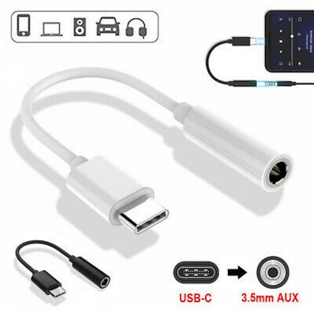Samsung TYPE C headphone adapter converts to genuine 3.5mm headphones