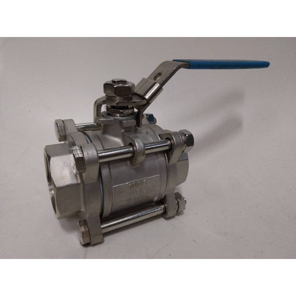 JK บอลวาล์วส 3 ตอน(3PC) สแตนเลส 316 ขนาด 2.1/2''-3''(Stainless Ball Valve)
