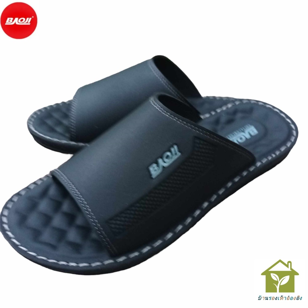 รองเท้าแตะสวมหนังชาย BAOJI แท้ รุ่น PM106 Size 39-44