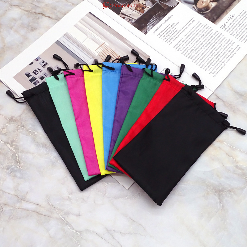 ส่งเร็วจากไทย🚚ถุงใส่แว่นตา ส่งแบบสุ่มสี กันน้ํา ทนทานแบบพกพา สไตล์เรียบง่ายทันสมัย ผู้ชายและผู้หญิง 1ชิ้น-Krismile.th