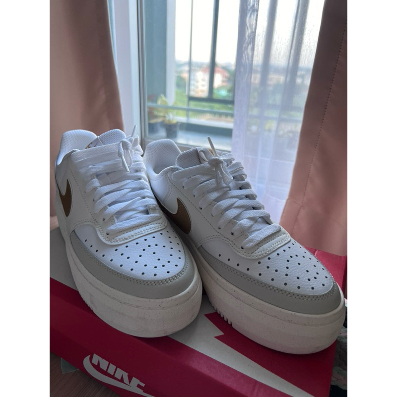 Nike Women's Court Vision High Shoes - White