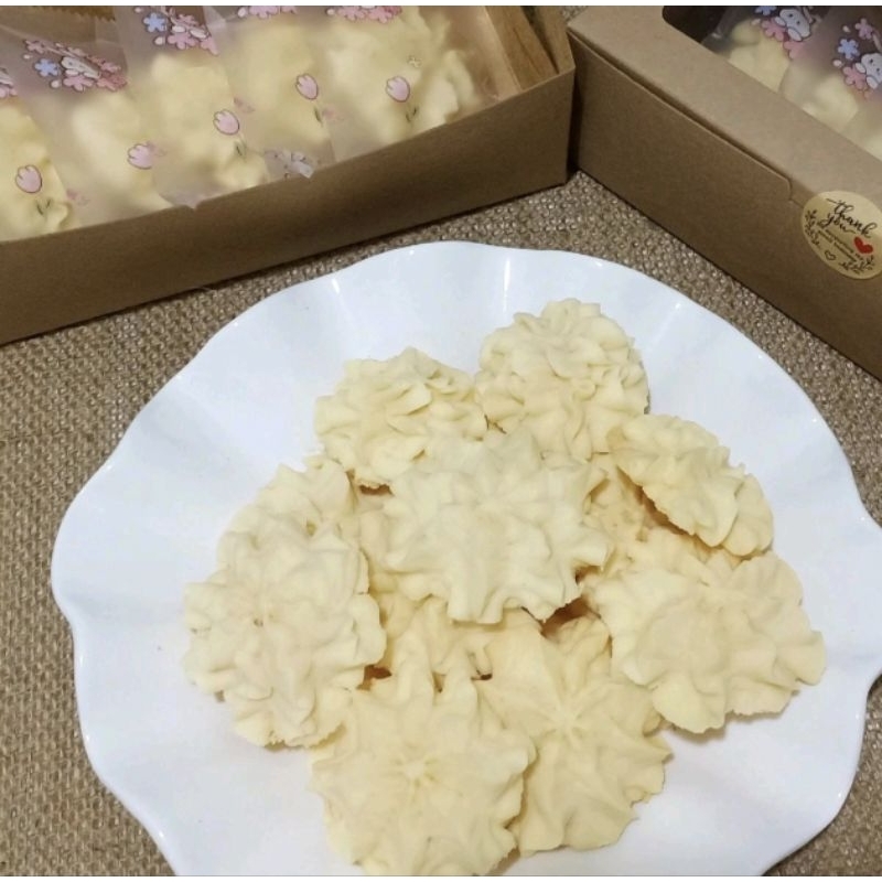 คุกกี้เนยสดละลายในปากไม่ใส่ไข่มี 6 รสชาติ(สั่งขั้นต่ำ 6 ชิ้นคละรสได้)