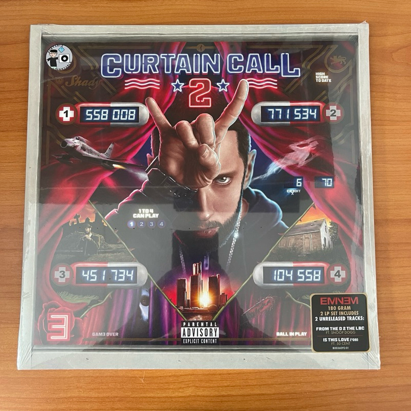 (พร้อมส่ง🔥) แผ่นเสียง Eminem Curtain Call 2 Vinyl, 2 LP, Compilation, 180 g,EU, มือหนึ่ง ซีล