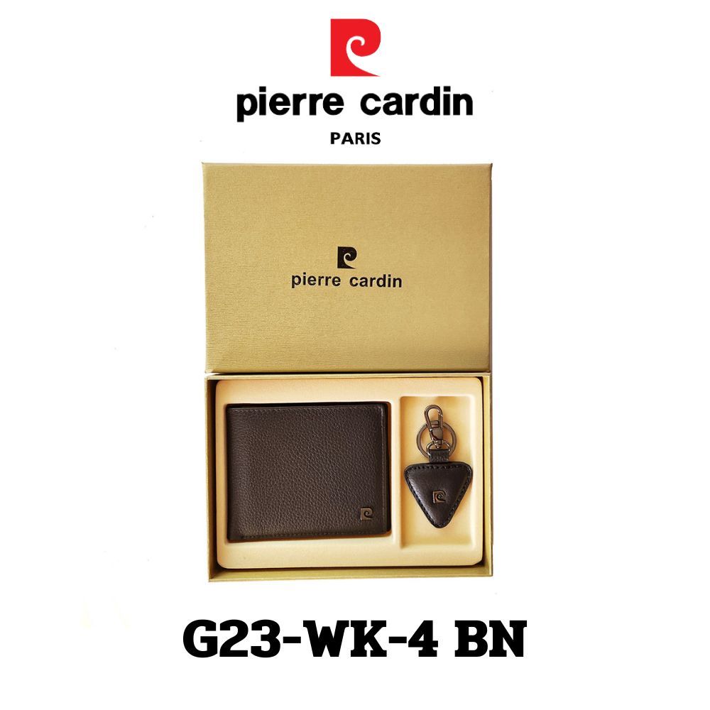 Pierre Cardin Gift set กิ๊ฟเซ็ทกระเป๋าธนบัตร+พวงกุญแจ รุ่น G23-WK-4