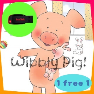 wibbly pig / flashdrive วิดีโอ การ์ตูนเด็ก ภาษาอังกฤษ เสริมภาษา