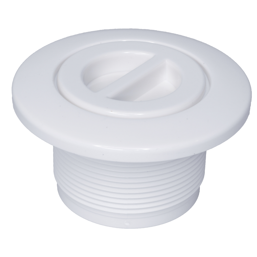 หัวดูดตะกอนสระว่ายน้ำ พร้อมฝาปิด เกลียวนอก 1.5" Laswim Vacuum Fitting with cover ผลิตจากพลาสติก ABS เกรด A ทนทาน แข็งแรง