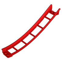 Lego part (ชิ้นส่วนเลโก้) No.26559 Train, Track Roller Coaster Ramp Large Lower Part, 6 Bricks Eleva