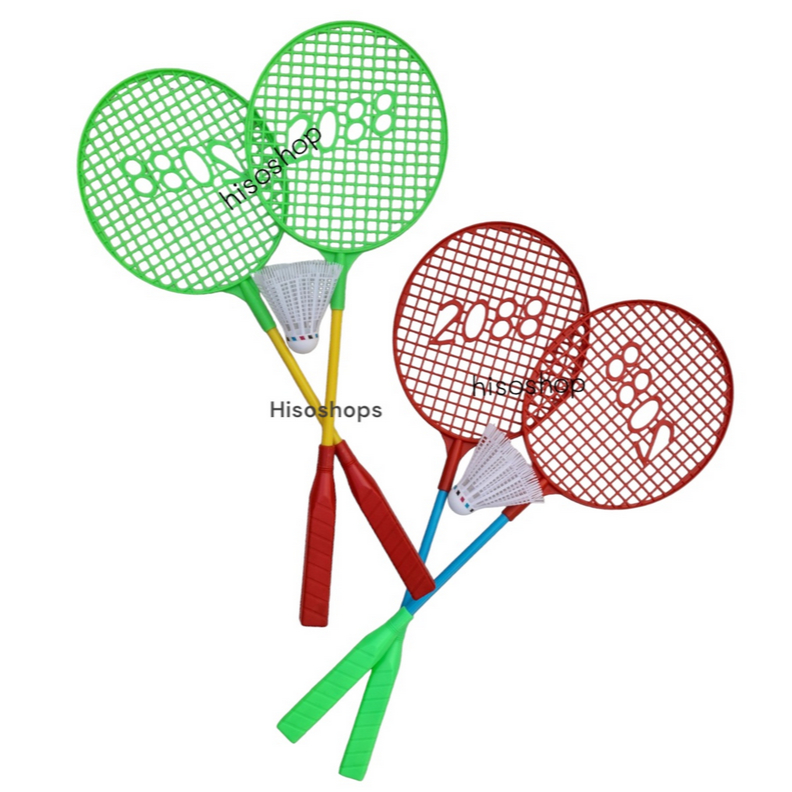 ชุดไม้ตีแบดมินตันของเล่นเด็ก ทำพลาสติก 1 ชุดได้ไม้ 2 อัน 1 ลูกขนไก่ สินค้ามาใหม่ - รูปที่ 4