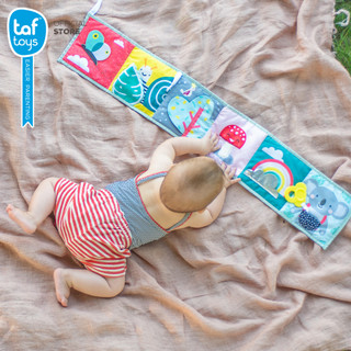 Taf Toys Cloth Book with Baby Mirror, Koala Clip on Pram Book, Developmental Book for 0 Months and Up image 4
