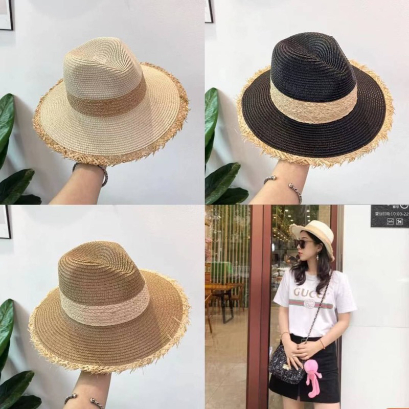 New!! หมวกสานชายรุ่ย ไปทะเล ภูเขา ทรงสวยมาก