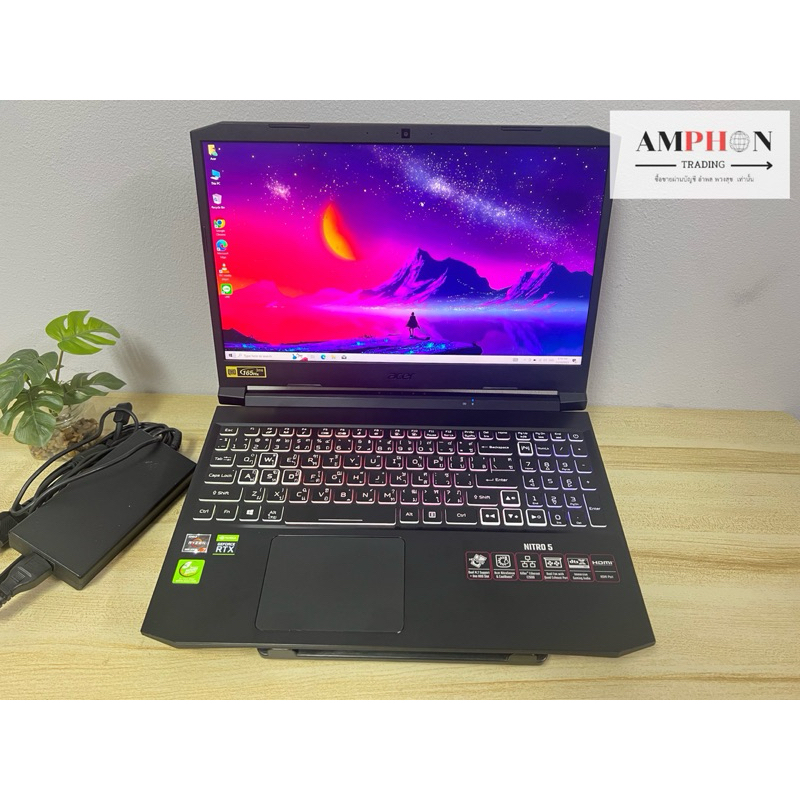 Acer Nitro 5 AN515-45-R4U8 ตัวท้อป จอสี 100% มือสอง มีประกันศูนย์ สินค้าหลุดจำนำ