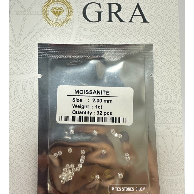 เพชรโมอีส ราคาส่ง 1 กะรัต 0.70 - 6.50 MM D color Excellent cut  moissanite