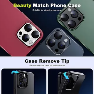WSKEN ตัวป้องกันเลนส์กล้อง iPhone 17 Pro Max 17 Pro 16 Promax 15 Promax กระจกนิรภัยป้องกันรอยขีดข่วนป้องกันหน้าจอกล้อง