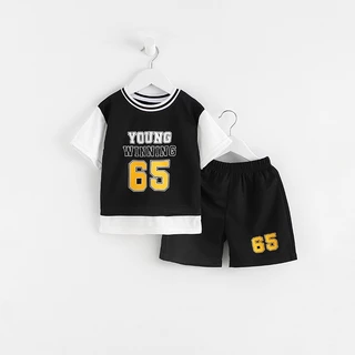 ชุดบาสเด็ก ชุดกีฬาเด็ก เสื้อผ้าเด็ก อายุ 6 เดือน - 6 ปี ผ้าระบายอากาศดี