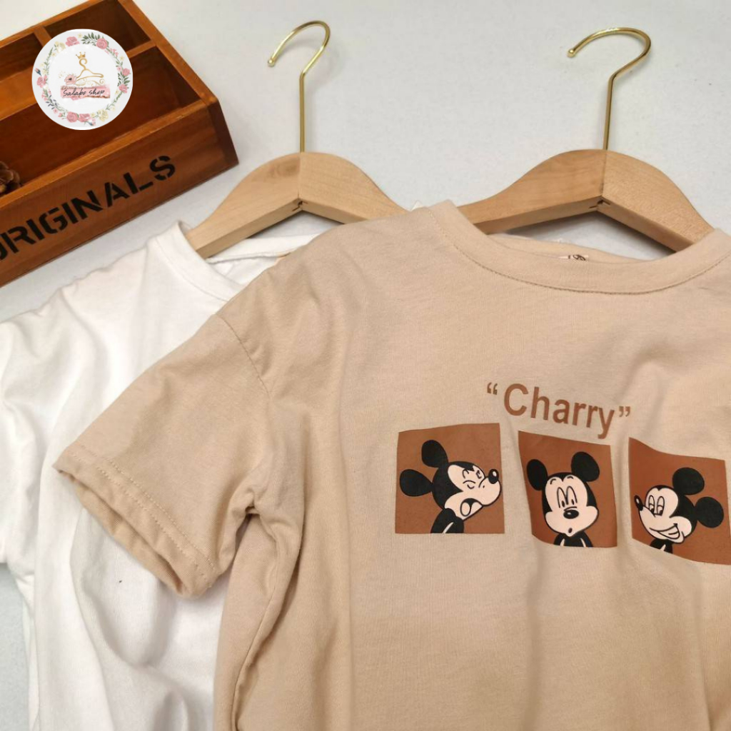 SALABO(พร้อมส่ง)เสื้อยืดลายการ์ตูน ผ้านิ่มเด้ง ใส่สบาย ไม่ร้อน ลายน่ารัก #KB02