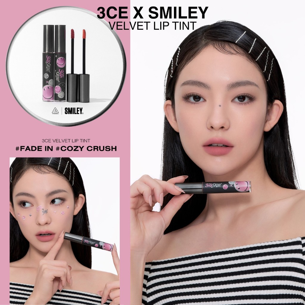 พร้อมส่ง 3CE X SMILEY 3CE VELVET LIP TINT