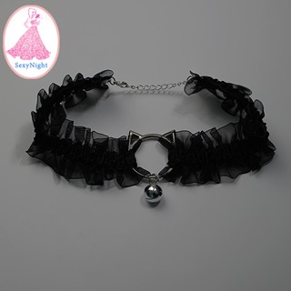 SexyNight💮แมวระฆังน้อยลูกไม้แหวนคอ💮ขนาดเล็กและละเอียดอ่อนละเ…