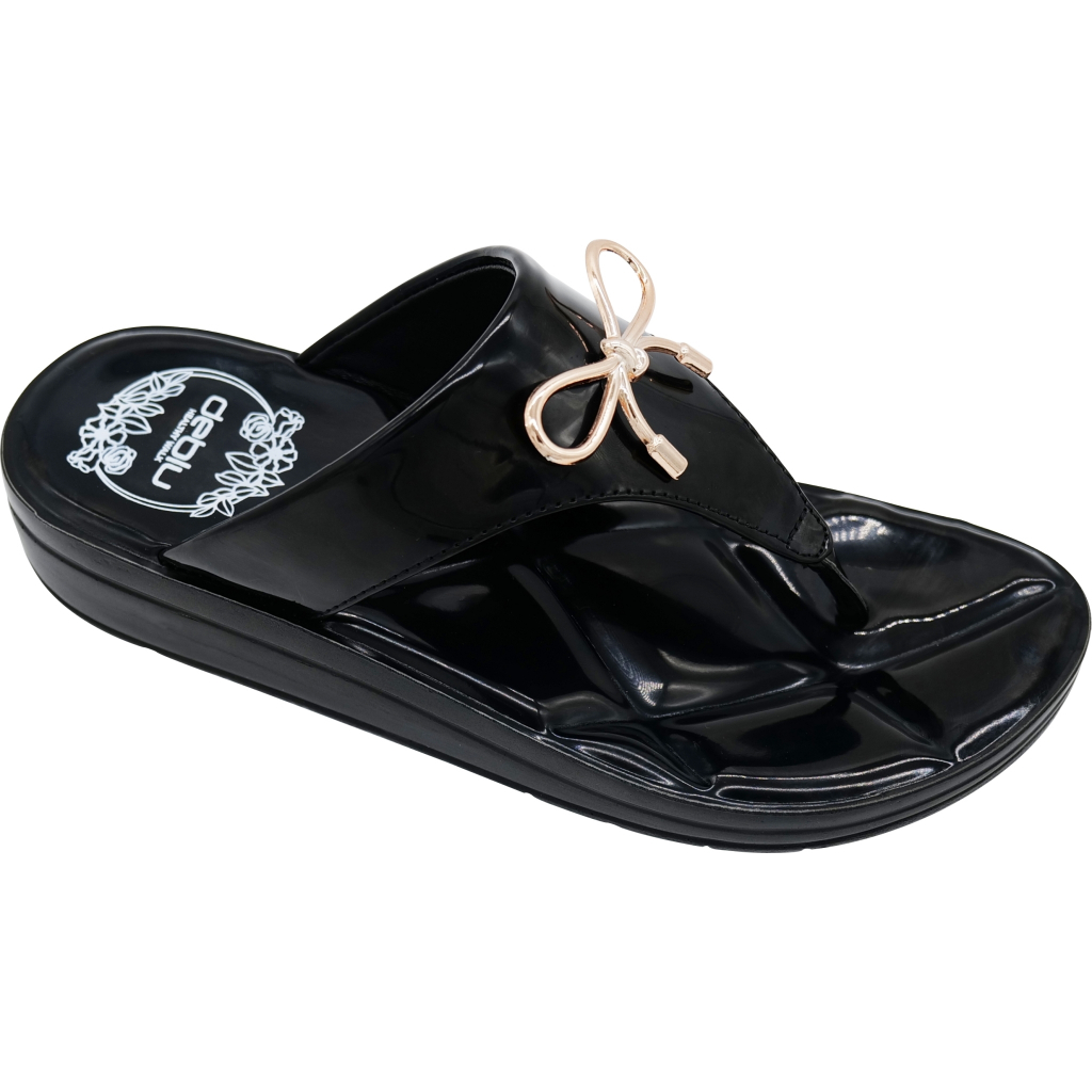 NFshoes ถูกสุด! รองเท้าแตะหญิง หูคีบ ติดโบว์ เพื่อสุขภาพ Deblu เดอบลู รุ่น L9403 ไซส์ 36-41 พื้นนุ่ม เบา ใส่สบาย