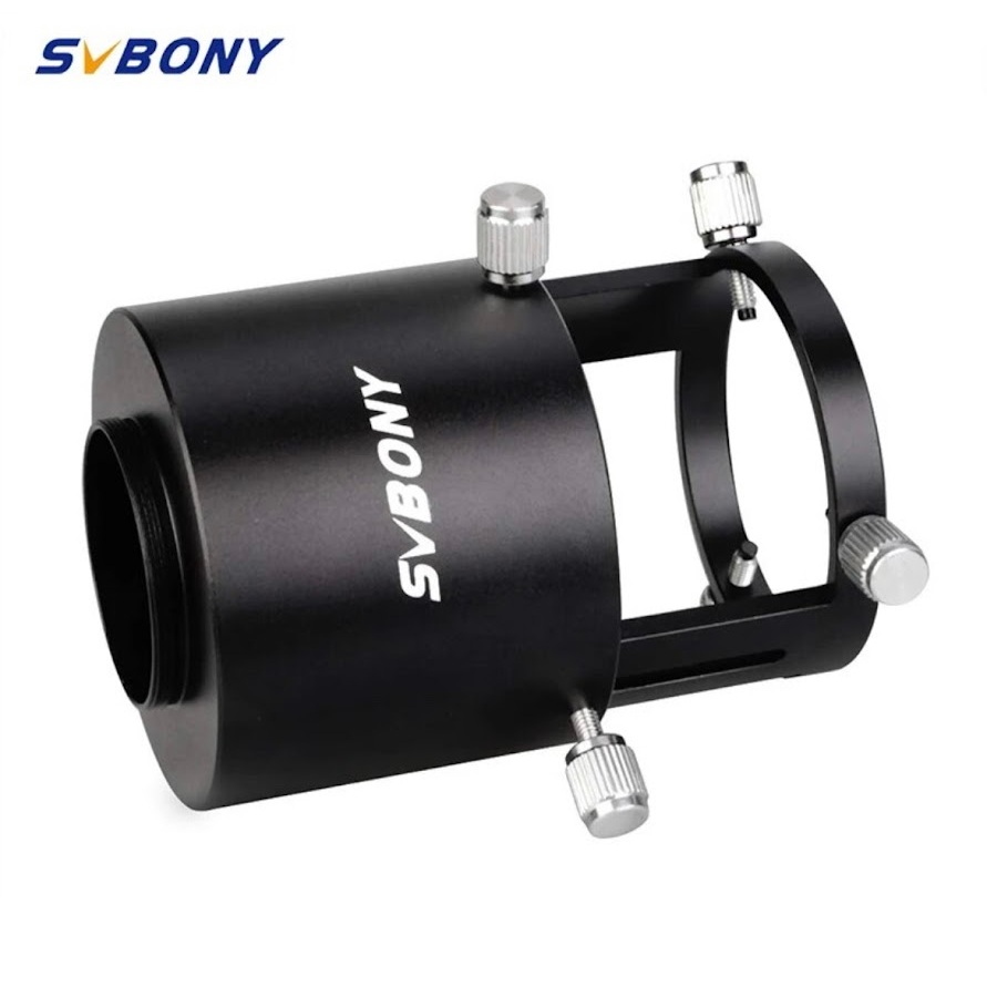 Svbony อะแดปเตอร์กล้องโทรทรรศน์ SV123โลหะสีดำการเชื่อมต่อกล้องตาเดียวที่มีเส้นผ่าศูนย์กลางด้านนอก49-