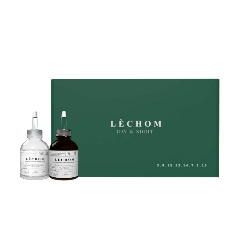 (1 เซ็ต ได้ 2 ขวด) Lerchom Day&Night Serum Humec  เซรั่มเลอโฉมกลางวันและกลางคืน