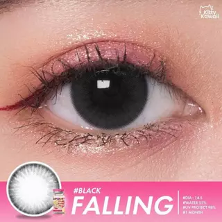 🔥คอนแทคเลนส์✨ขนาดกลาง✨ Falling ✨Kitty Kawaii สี Brown / Black / Gray