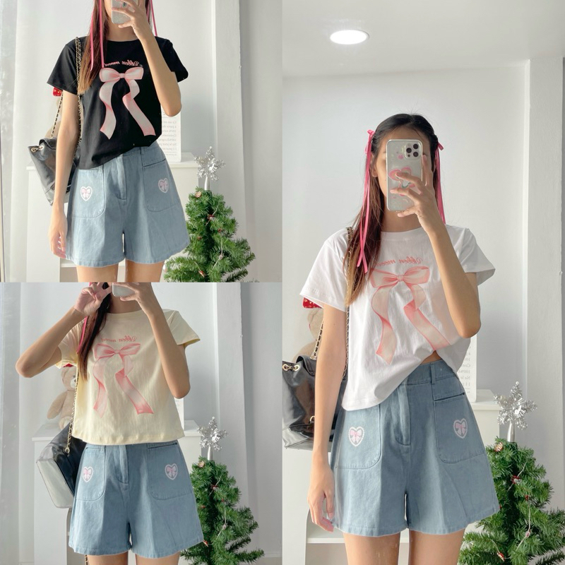 🎀 เสื้อครอป รวมลายป้าย sistertwo พร้อมส่ง!