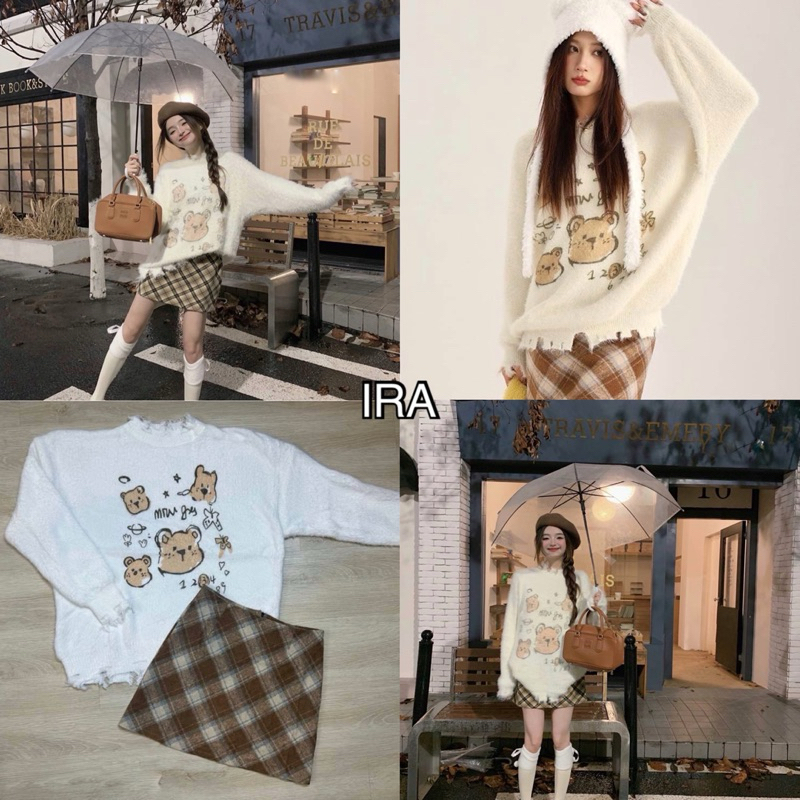 BY IRA Hight-end Sweater เสื้อสเวตเตอร์ แขนยาว เกาหลี งาน น่ารักมากๆ