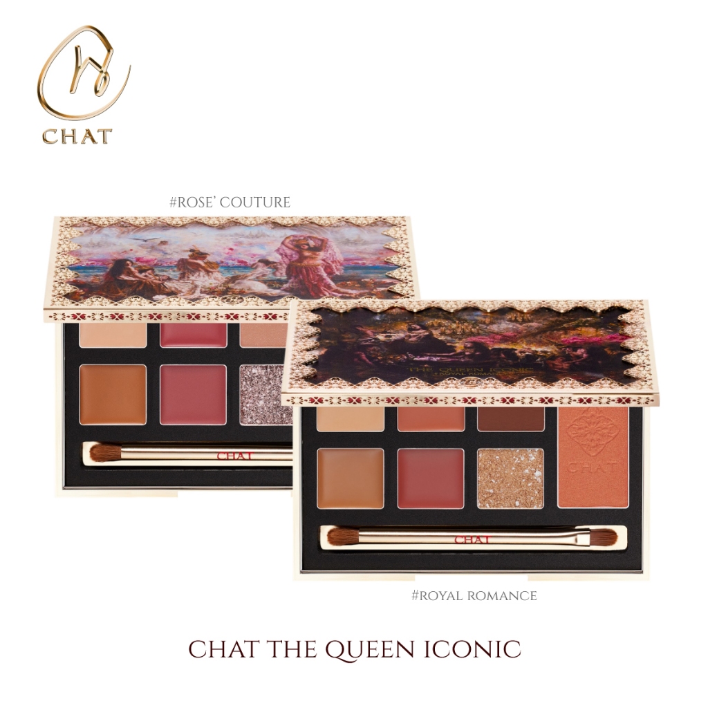 [Clearance Sale] ฉัตร พาเลทแต่งหน้า คอนซีลเลอร์, คอนทัวร์, ลิปสติก , อายแชโดว์ และ บลัชออน CHAT The Queen Iconic - รูปที่ 2