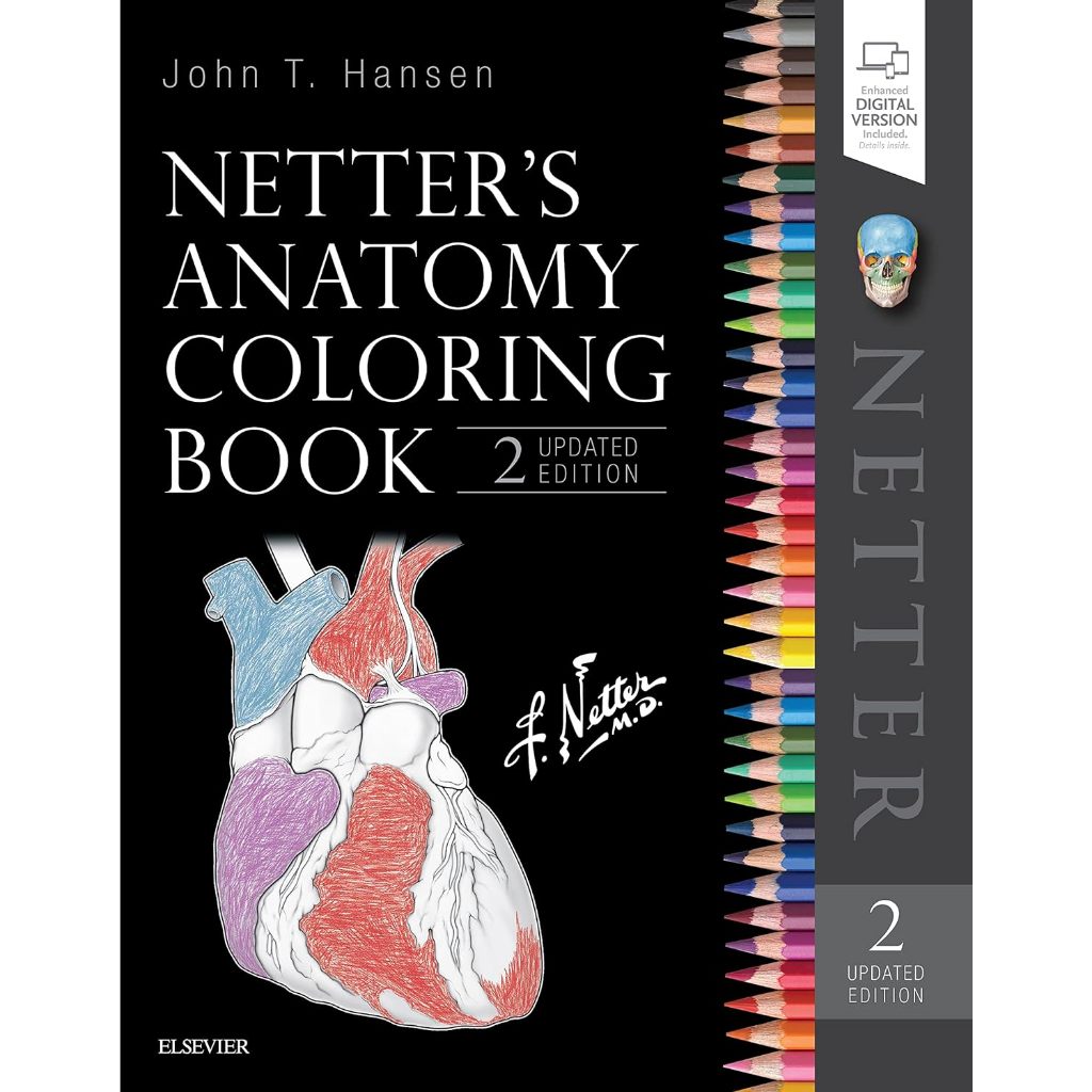 [หนังสือ] Netter's Anatomy Coloring Book Updated Edition กายวิภาคศาสตร์ atlas of human clinical colo