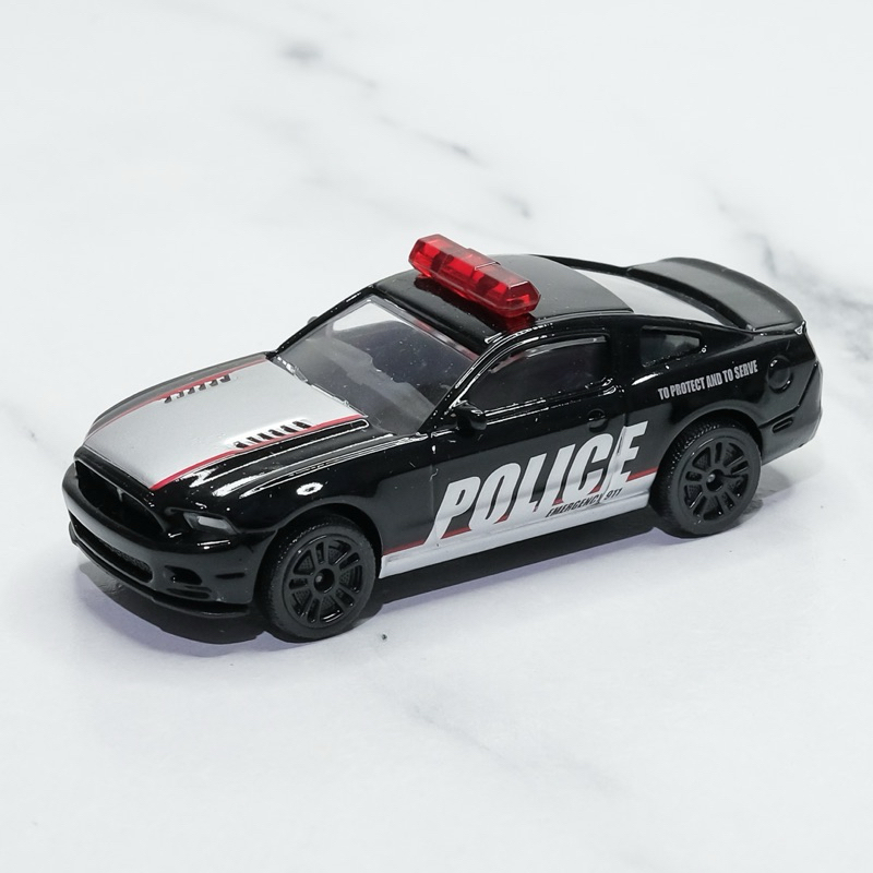 โมเดลรถเหล็ก มาจอเร็ตต์ Majorette Ford Mustang ลายตำรวจ Police สีดำ MJ