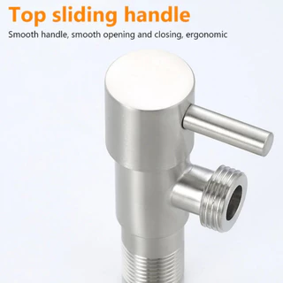 NC Hardware Stop Valve SS 304 เซรามิควาลว์ สต๊อปวาลว์ 1 ทาง เนื้อสเเตนเลส 304 ด้าน (Stainless Steal Stop Valve)